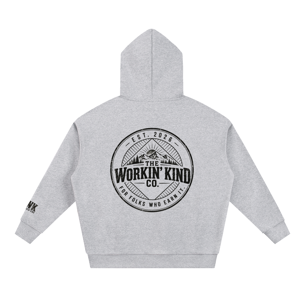 Essential Heavyweight Hoodie (Back & Sleeve Logo)
